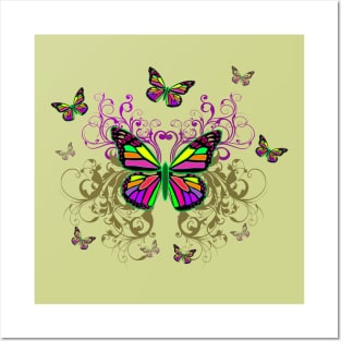 Artistic Butterfly Decoration 2 Posters and Art